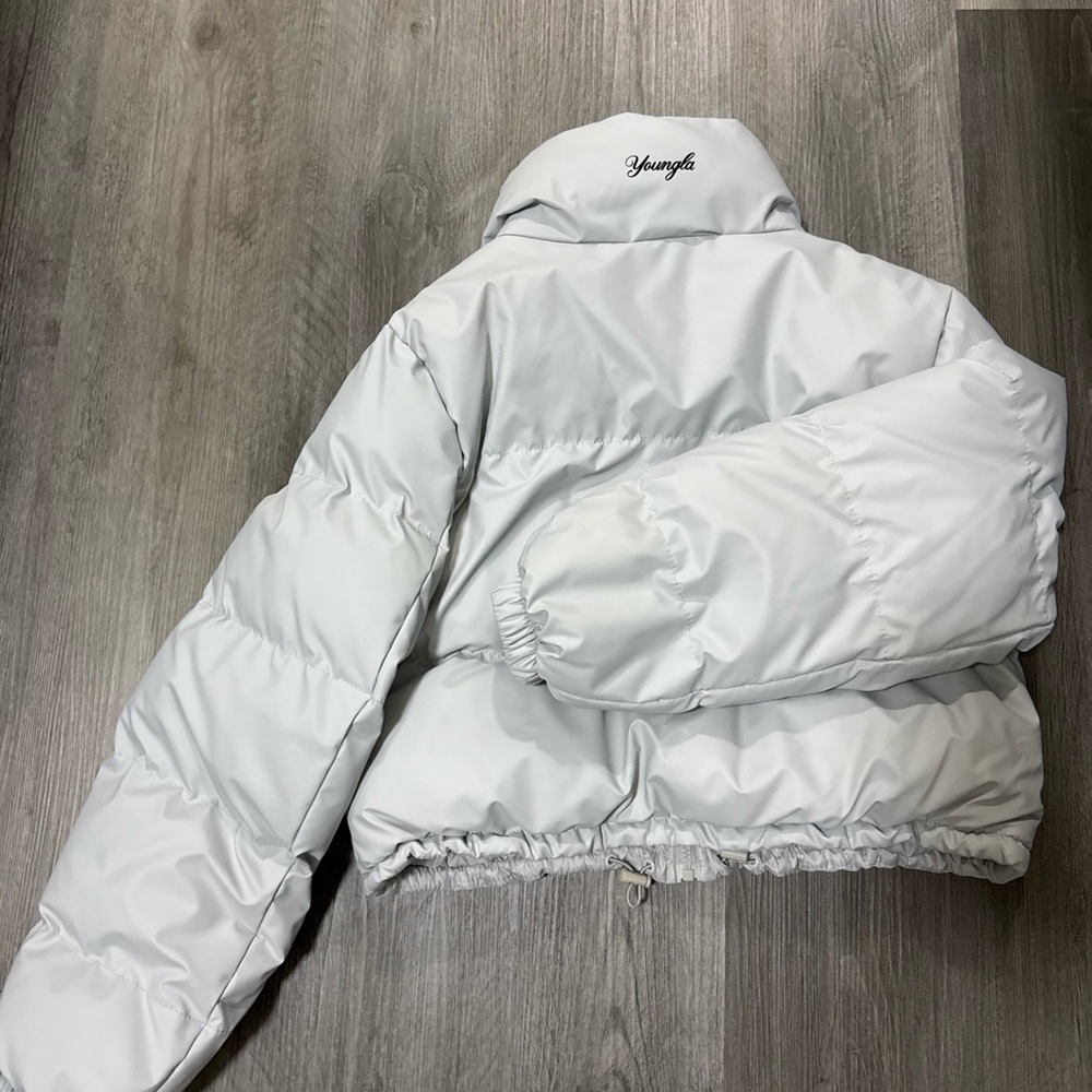 YoungLA Light Gray Puffer Jacket - image 2